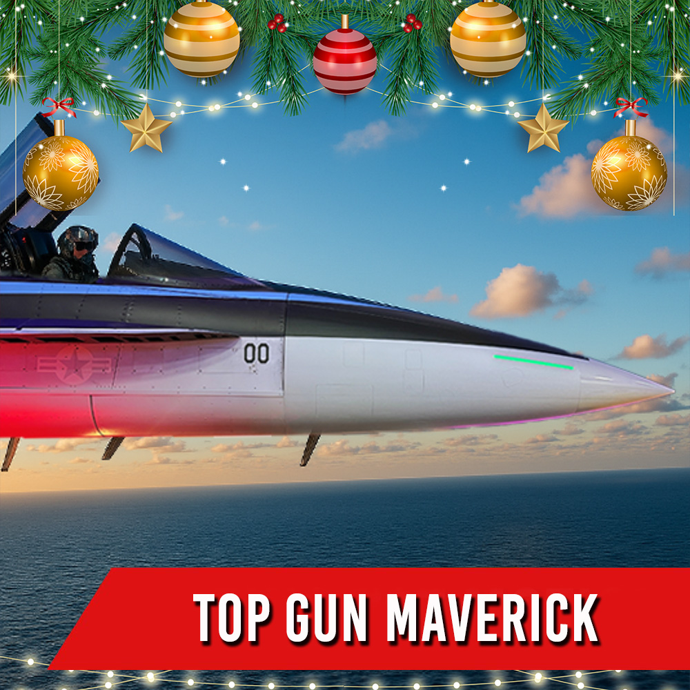 TOP GUN MAVERICK <br>  1 PILOTA + 2 ACCOMPAGNATORI  90 MIN